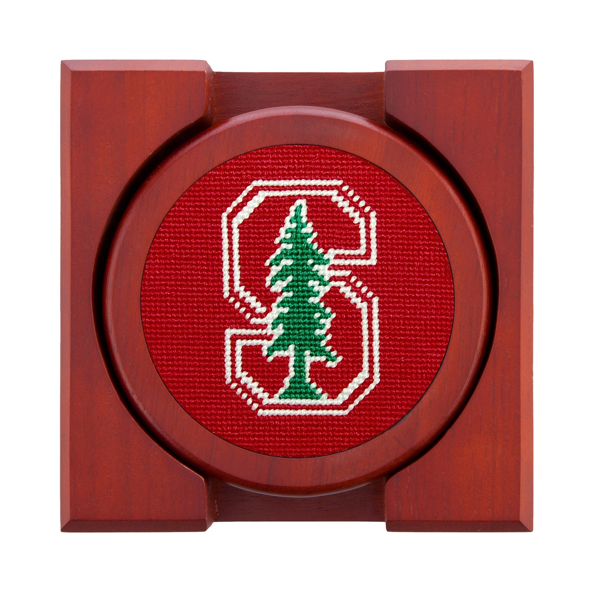 Smathers and Branson Stanford Coasters Light Garnet