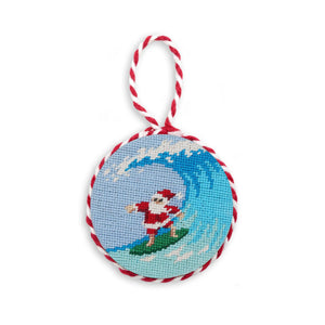 Smathers and Branson Surfing Santa Ornament