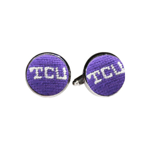 Smathers and Branson TCU Cufflinks Purple