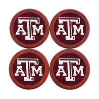 Smathers and Branson Texas A&M Needlepoint Coasters   