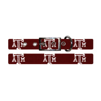 Smathers and Branson Texas A&M Needlepoint Dog Collar Laid Out 
