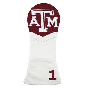 Smathers and Branson Texas A&M Driver Headcover Maroon White Leather