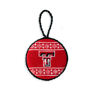 Smathers and Branson Texas Tech Needlepoint Ornament  