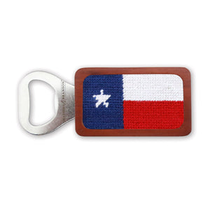 Smathers and Branson Texas Flag Multi Needlepoint Bottle Opener  