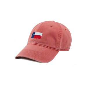 Smathers and Branson Texas Flag Nantucket Red Needlepoint Hat