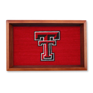 Smathers and Branson Texas Tech Needlepoint Valet Tray  