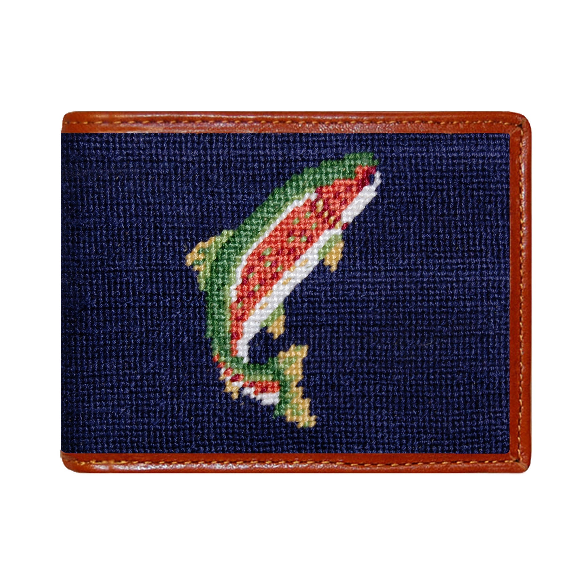 Smathers and Branson Trout and Fly Wallet Dark Navy