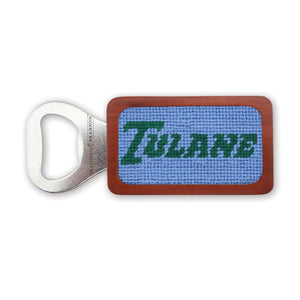 Smathers and Branson Tulane Text Bottle Opener Baby Blue