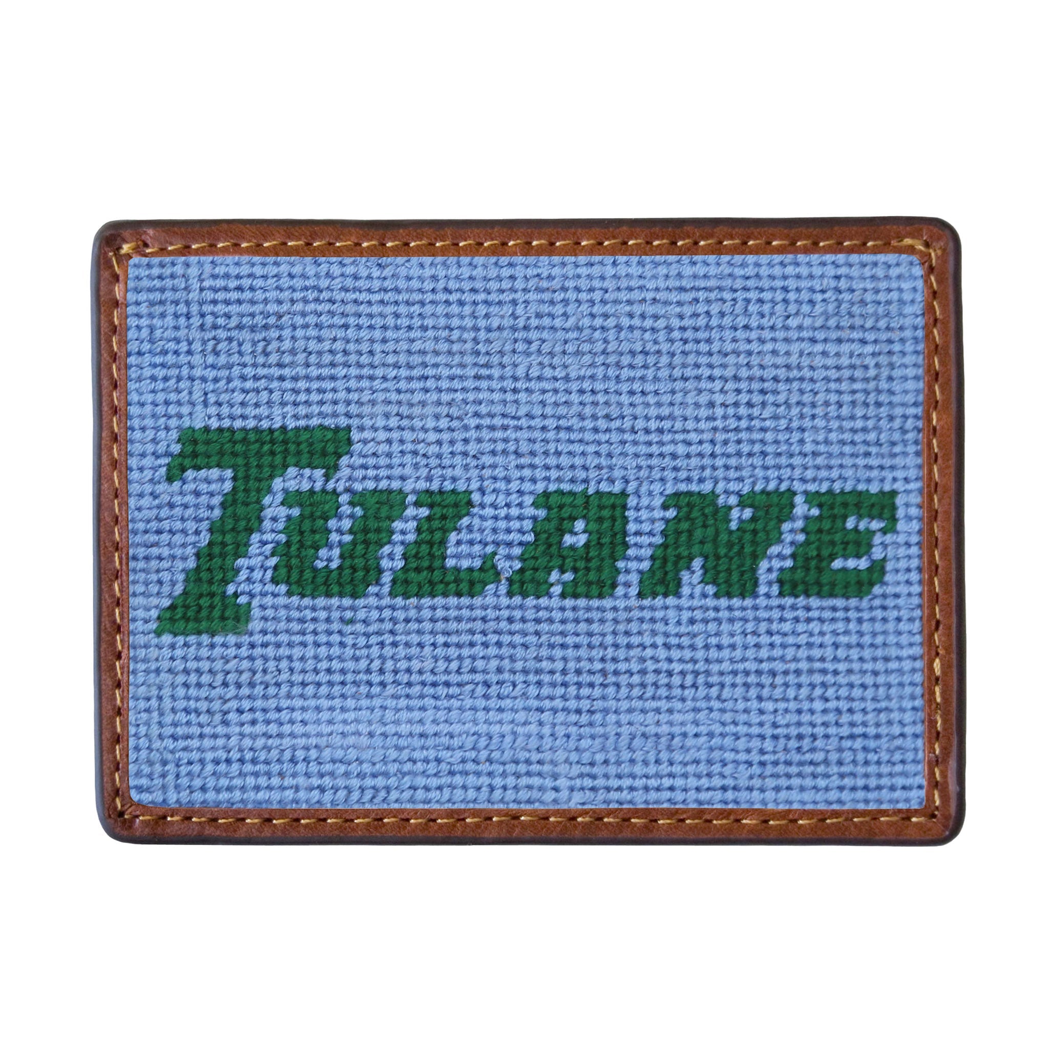Smathers and Branson Tulane Text Card Wallet Baby Blue