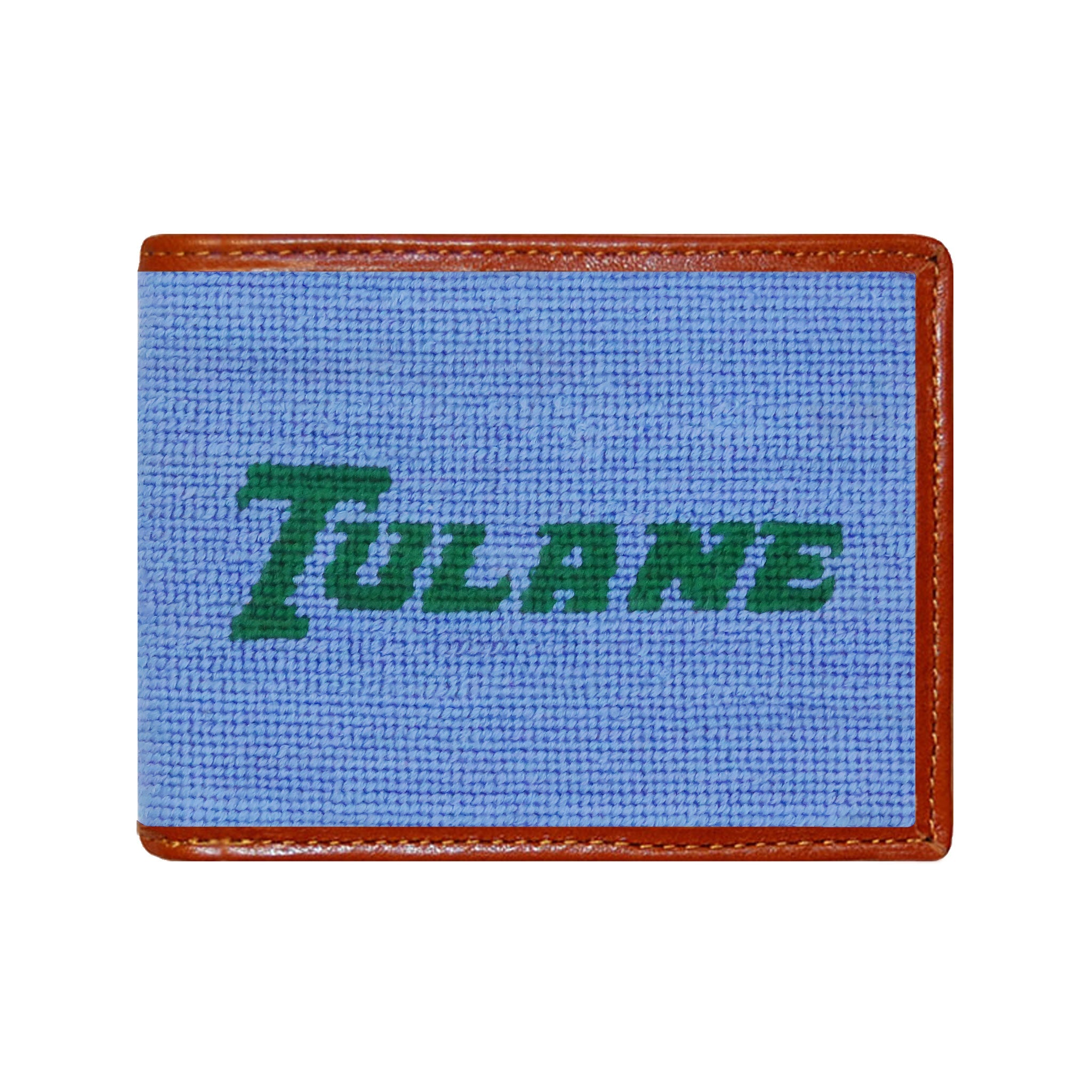 Smathers and Branson Tulane Text Wallet Baby Blue