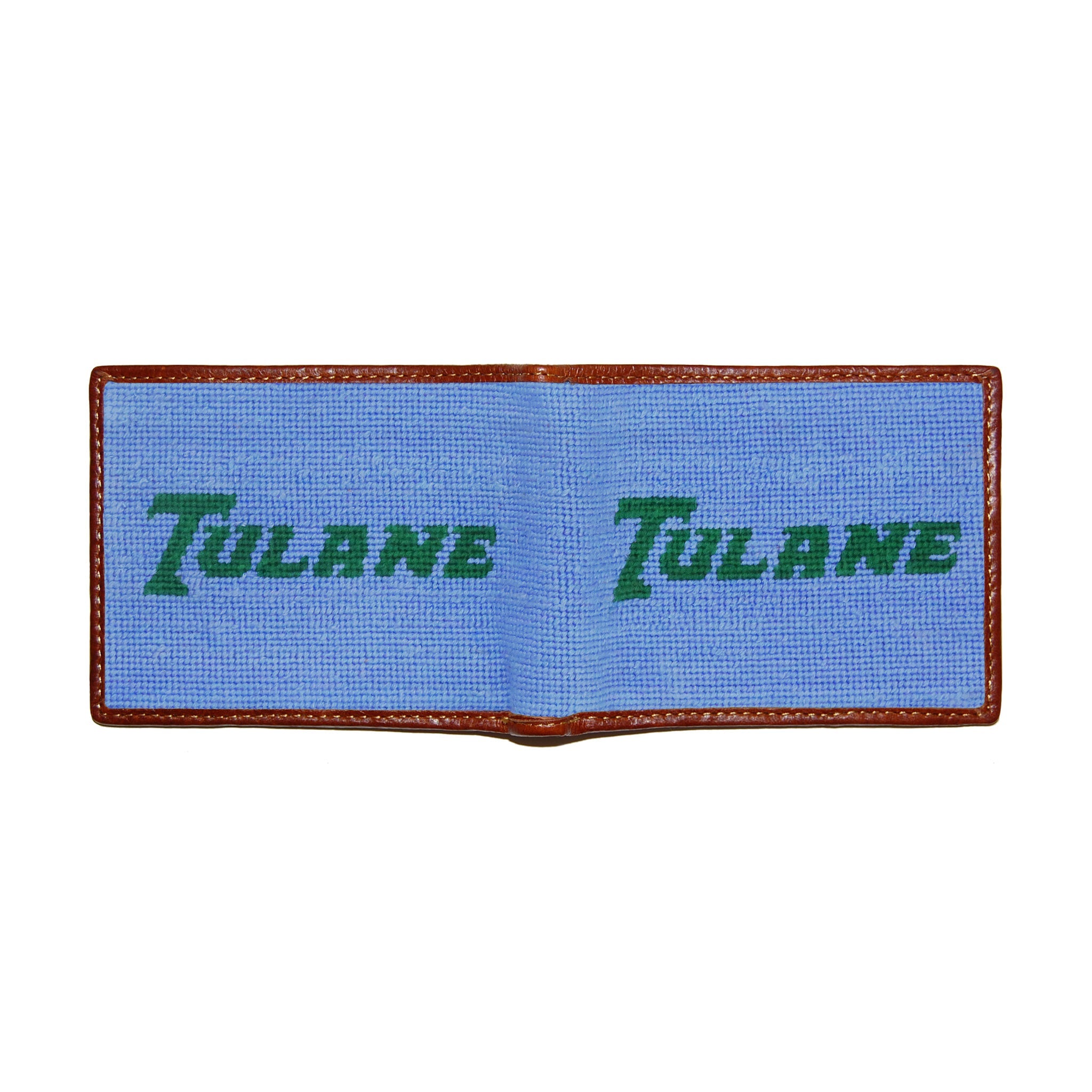 Smathers and Branson Tulane Text Wallet Baby Blue