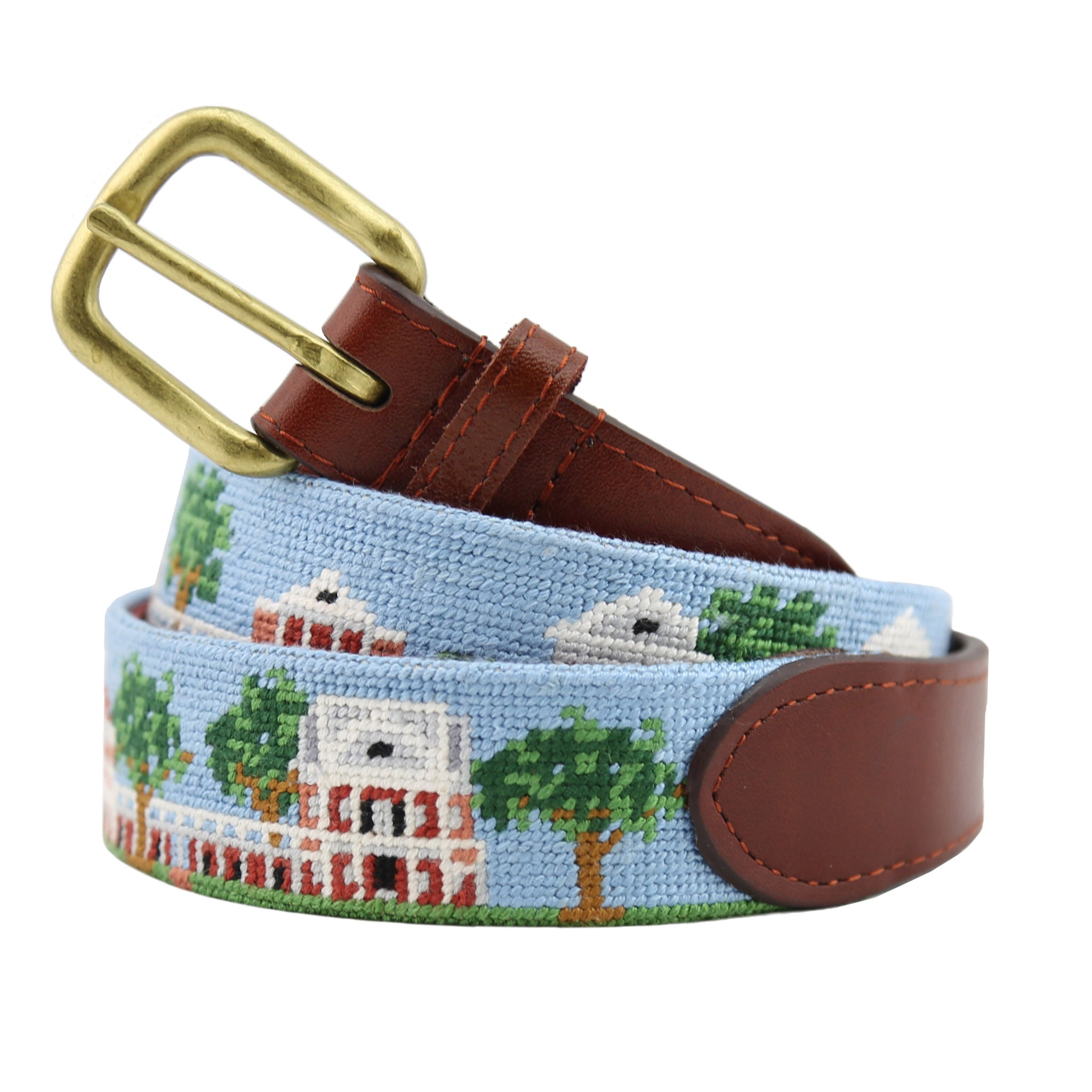 Smathers and Branson UVA Lawn Needlepoint Belt 