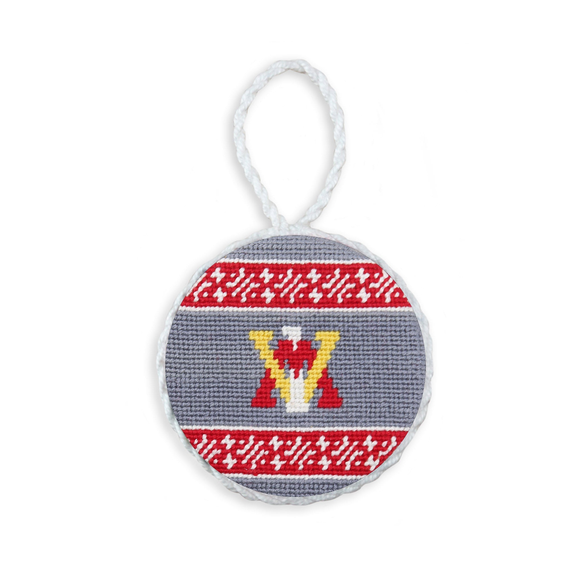 Smathers and Branson VMI Fairisle Ornament Grey