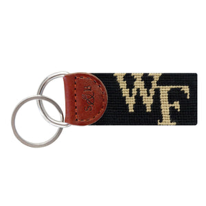 Smathers and Branson Wake Forest Needlepoint Key Fob  