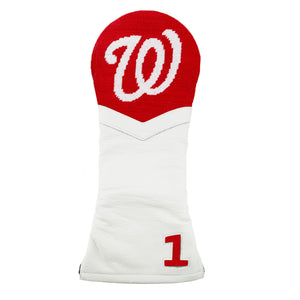 Smathers and Branson Washington Nationals Driver Headcover Red White Leather