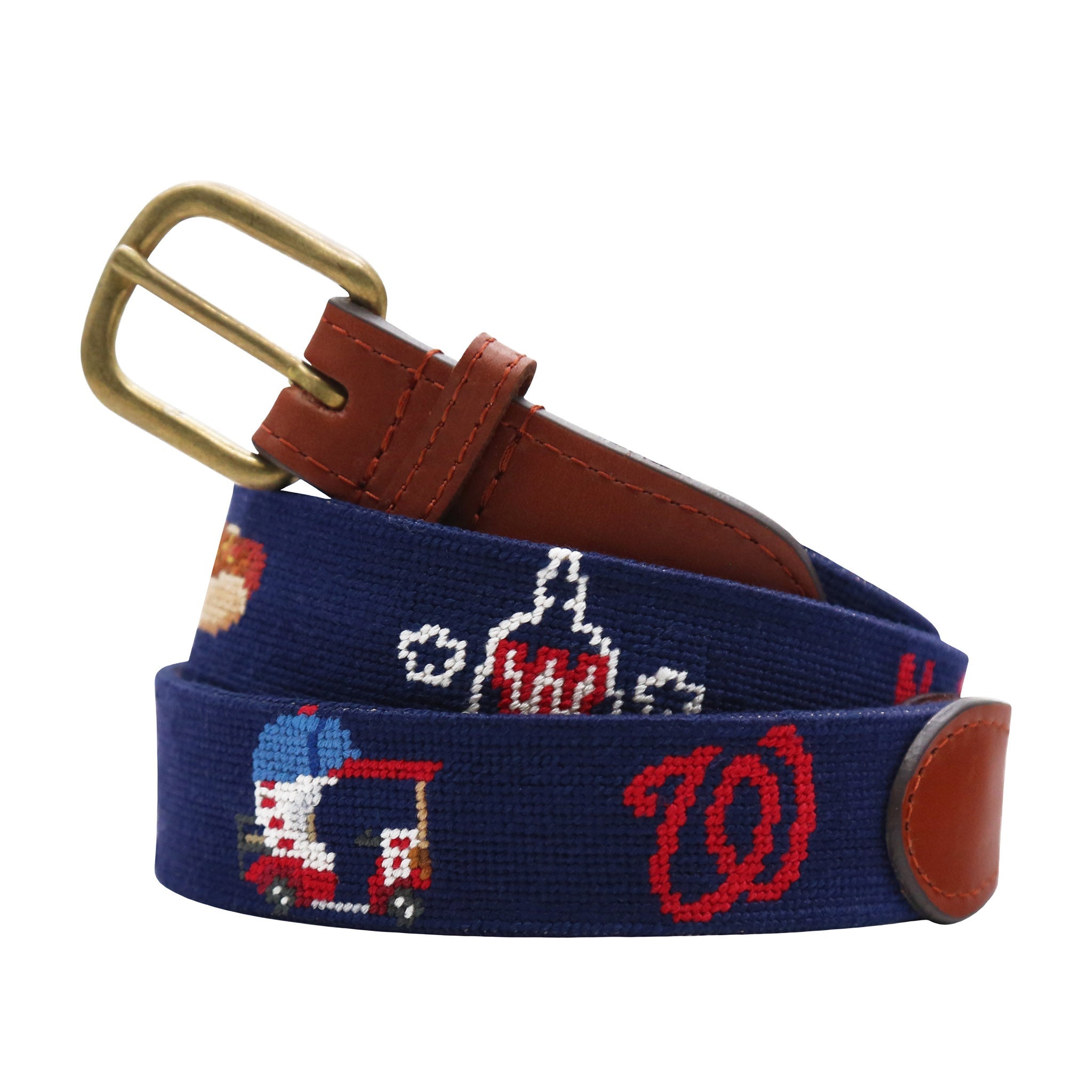 Smathers and Branson Washington Nationals Needlepoint Life Belt Dark Navy 