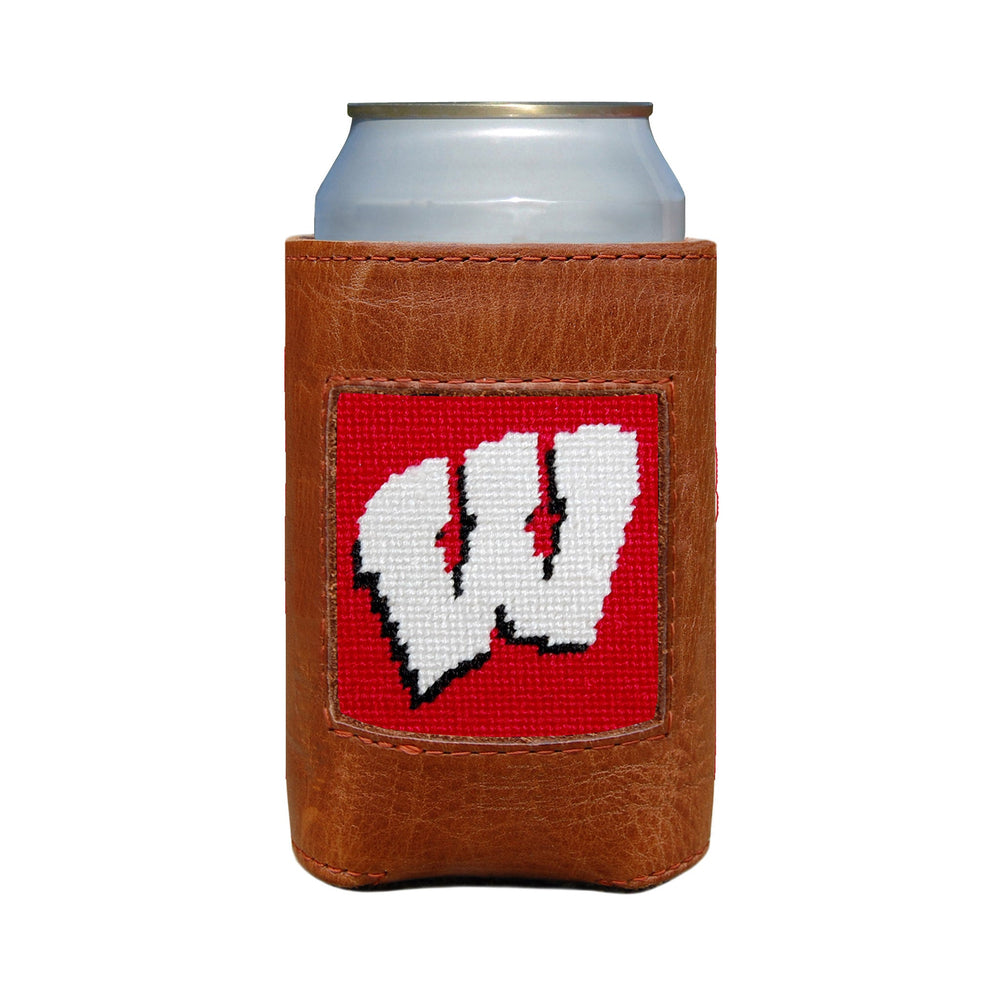 Smathers and Branson Wisconsin Needlepoint Can Cooler   