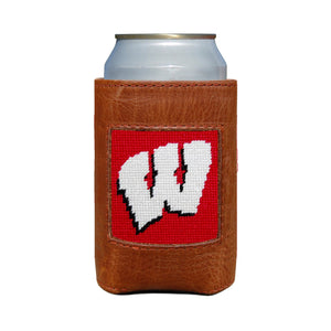 Smathers and Branson Wisconsin Needlepoint Can Cooler   