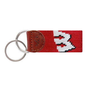 Smathers and Branson Wisconsin Needlepoint Key Fob  