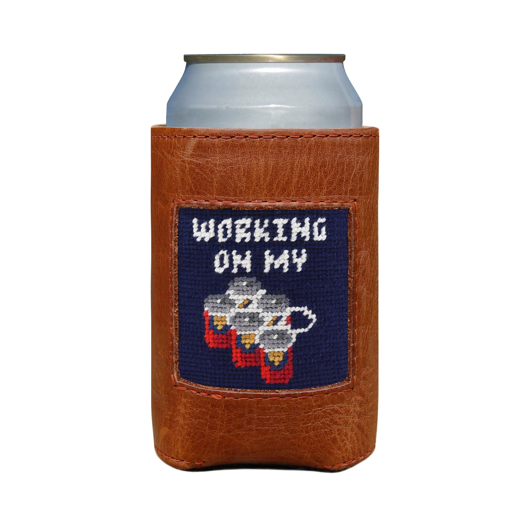 Smathers and Branson Working On My Six Pack Can Cooler Dark Navy