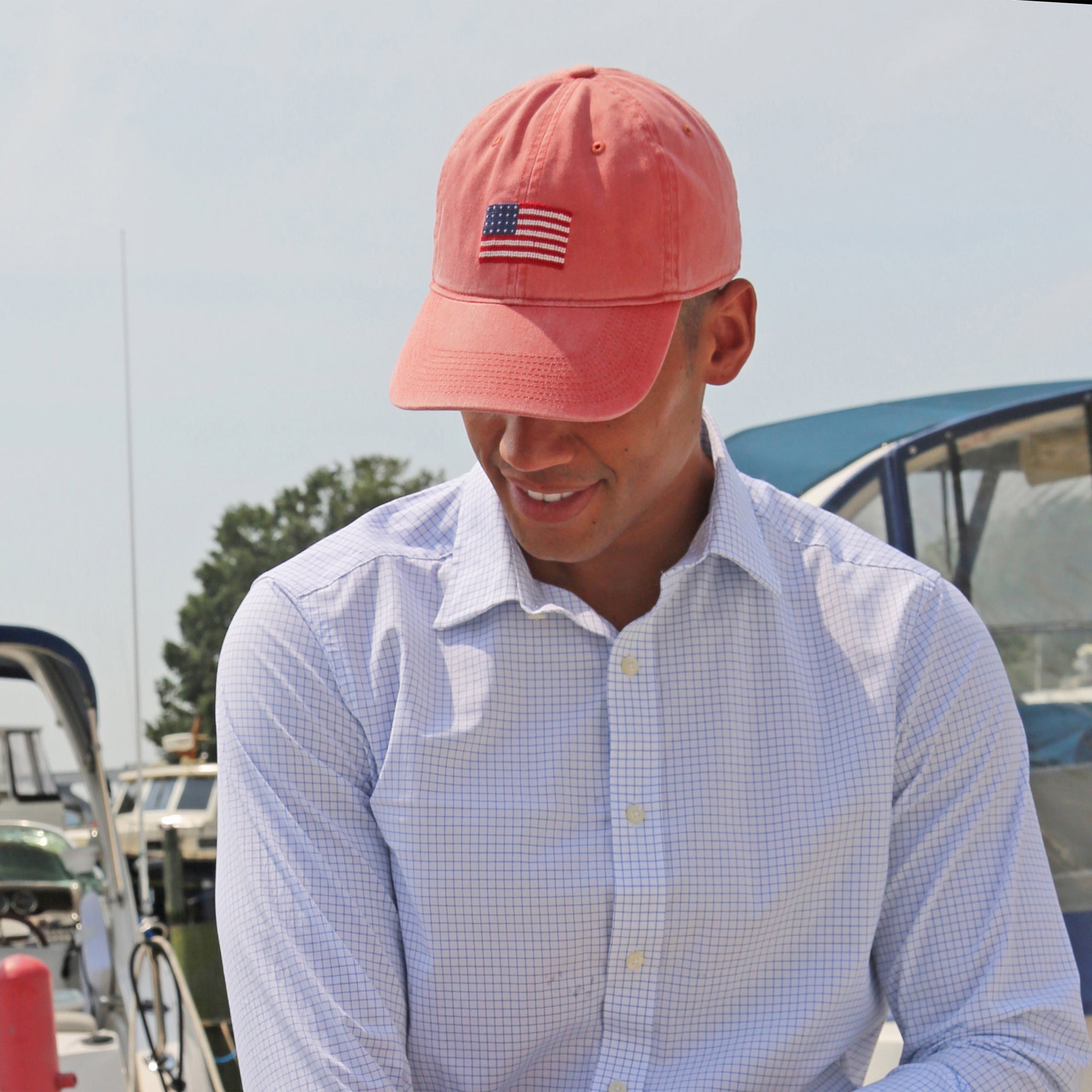 American Flag XL Fit Hat (Nantucket Red)