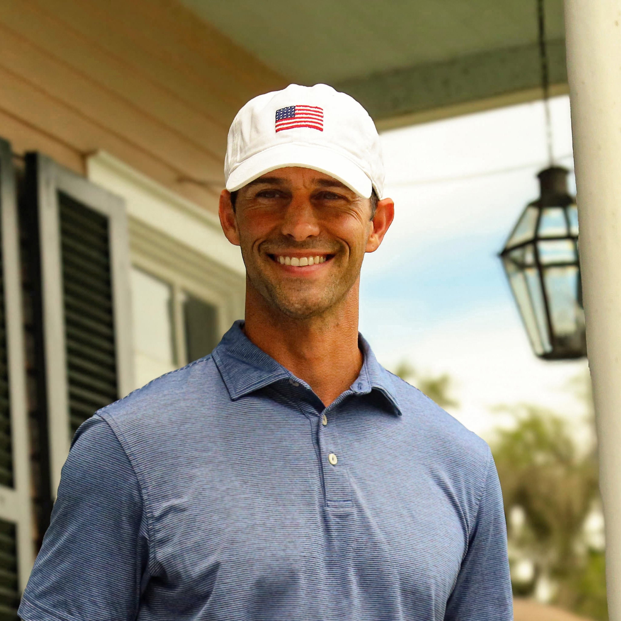 American Flag Hat (White)
