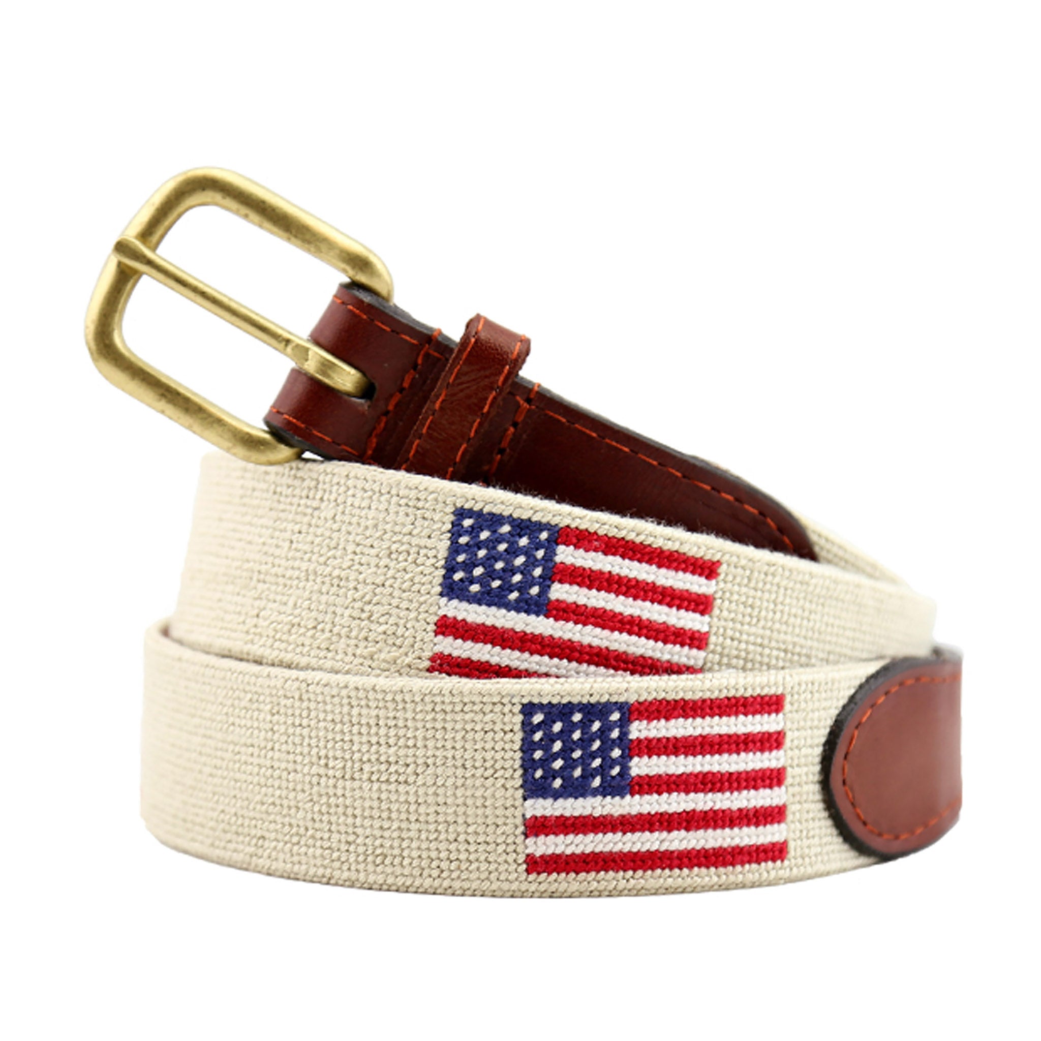 American Flag Belt (Light Khaki)