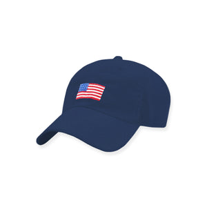 American Flag XL Fit Performance Hat (Navy)