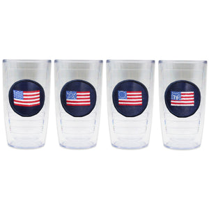 American Flags Tumbler Set (Dark Navy)