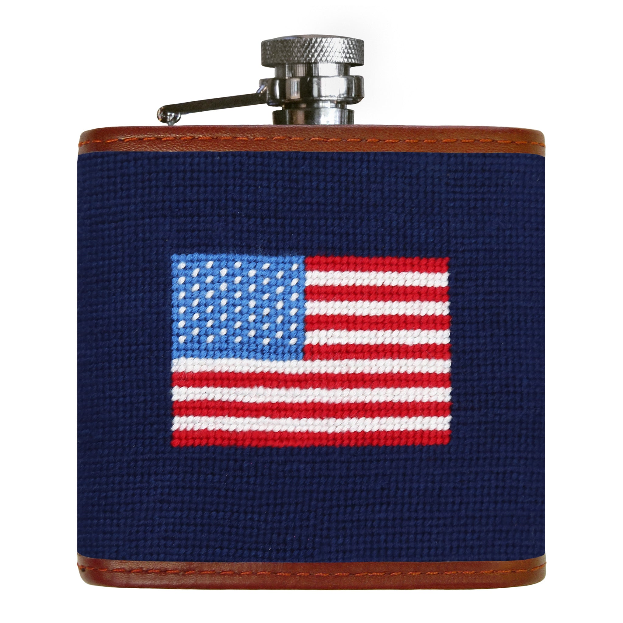 American Flag Flask (Dark Navy)