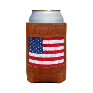 American Flag Can Cooler