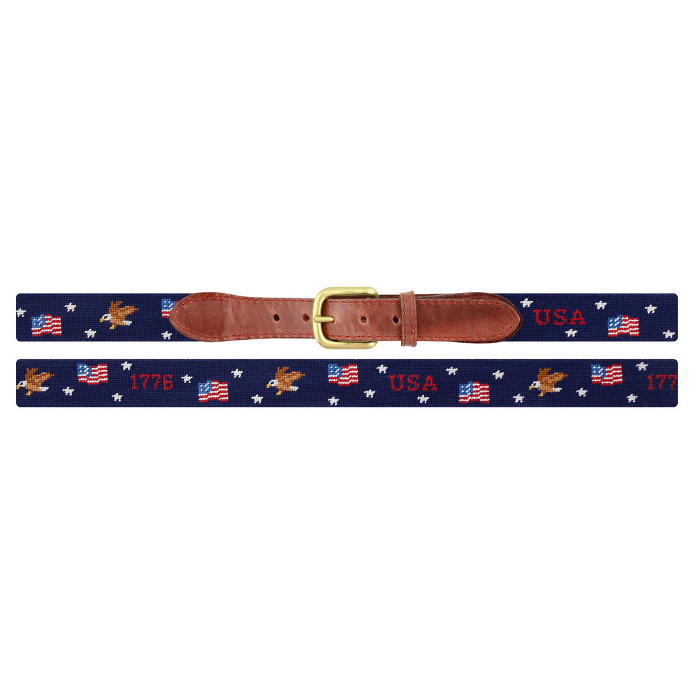 Americana Pattern Belt (Dark Navy)