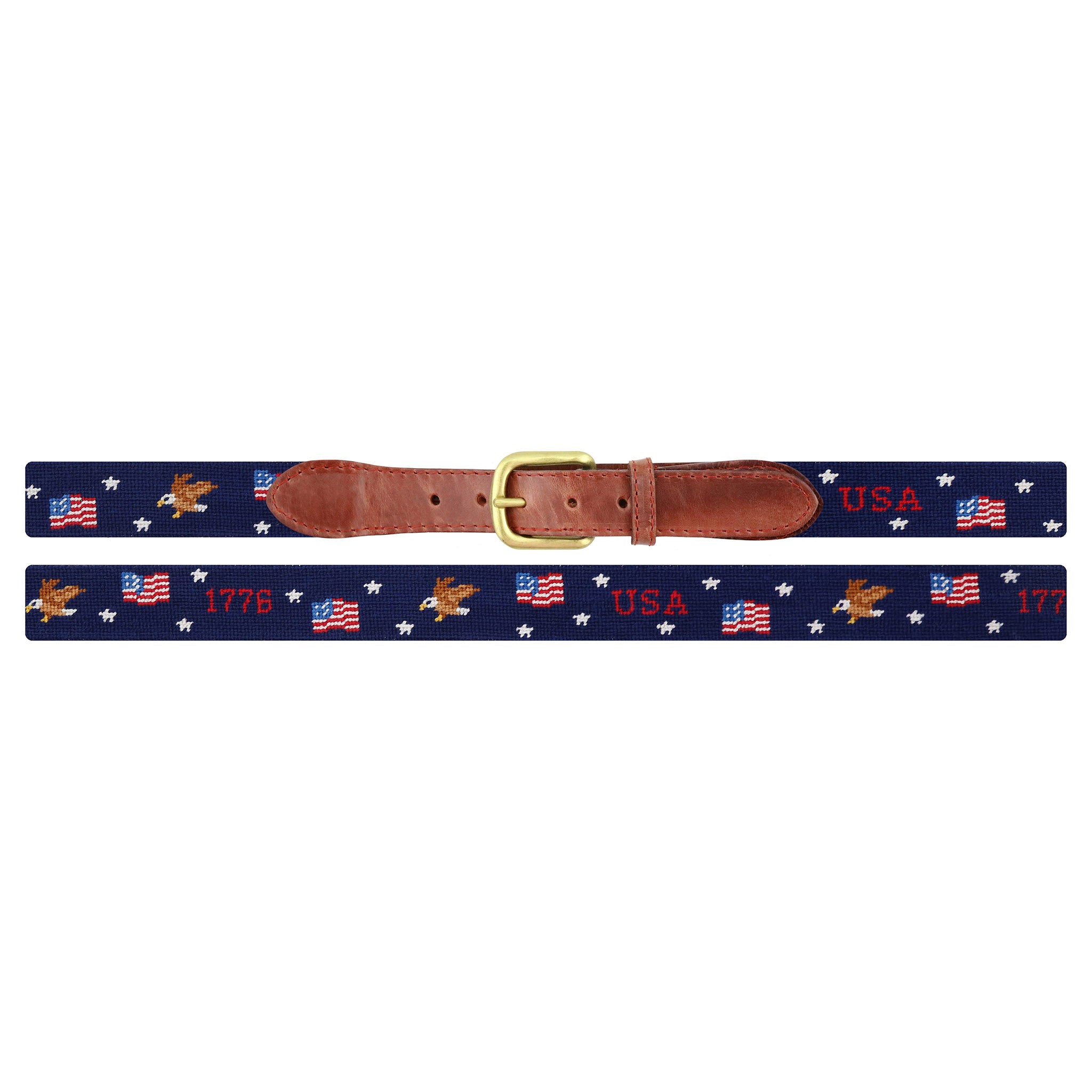 Americana Pattern Belt (Dark Navy)