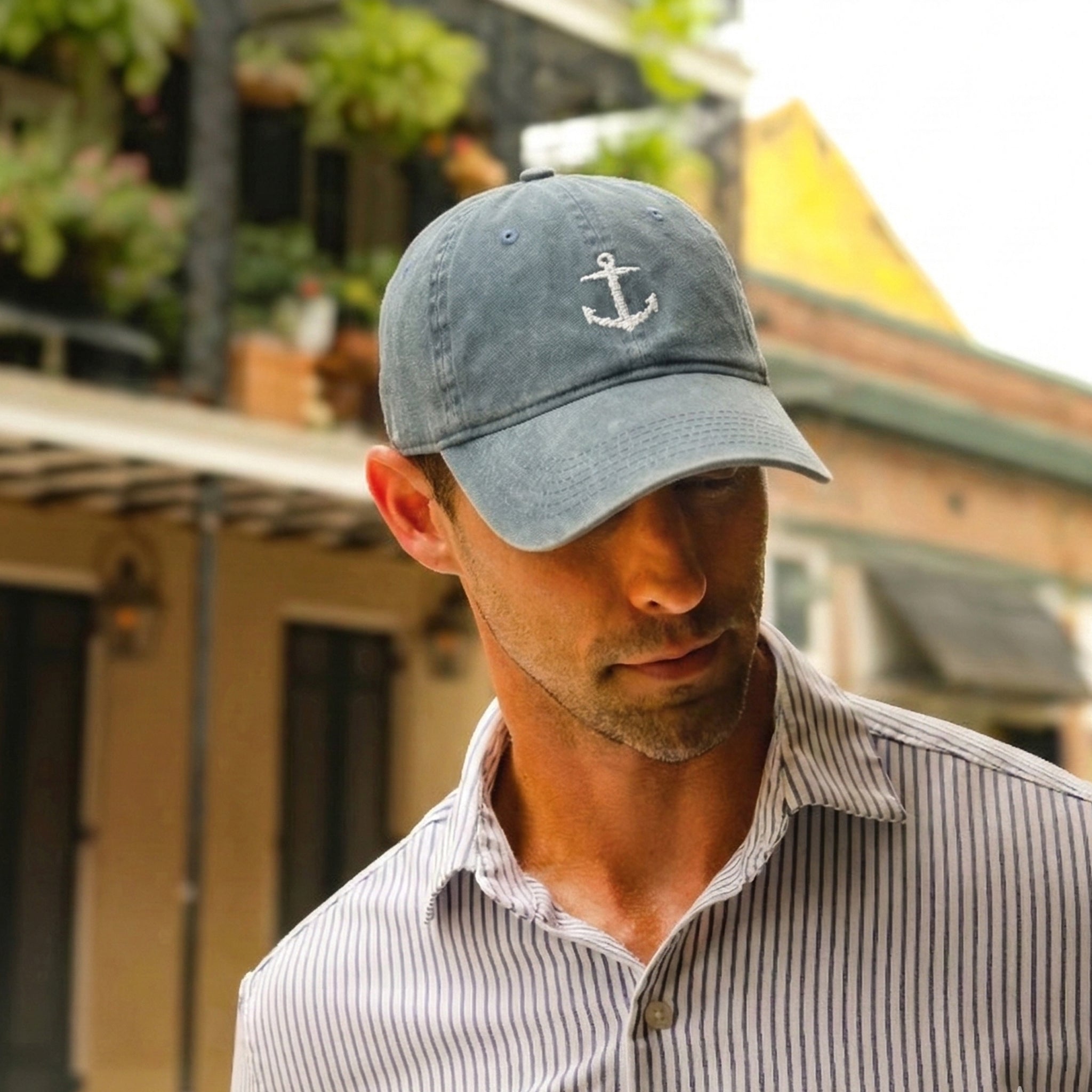 Anchor Hat (Steel Blue)