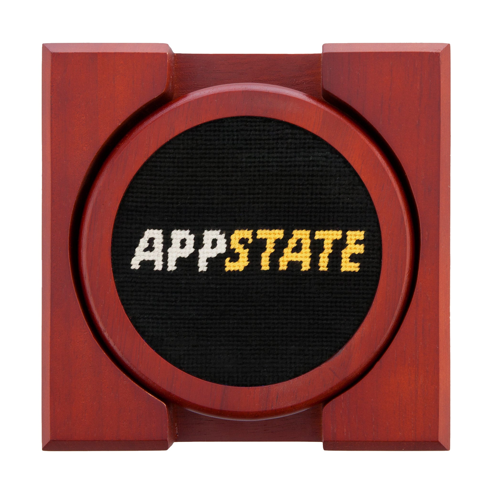 Appalachian State Text Coasters (Black)