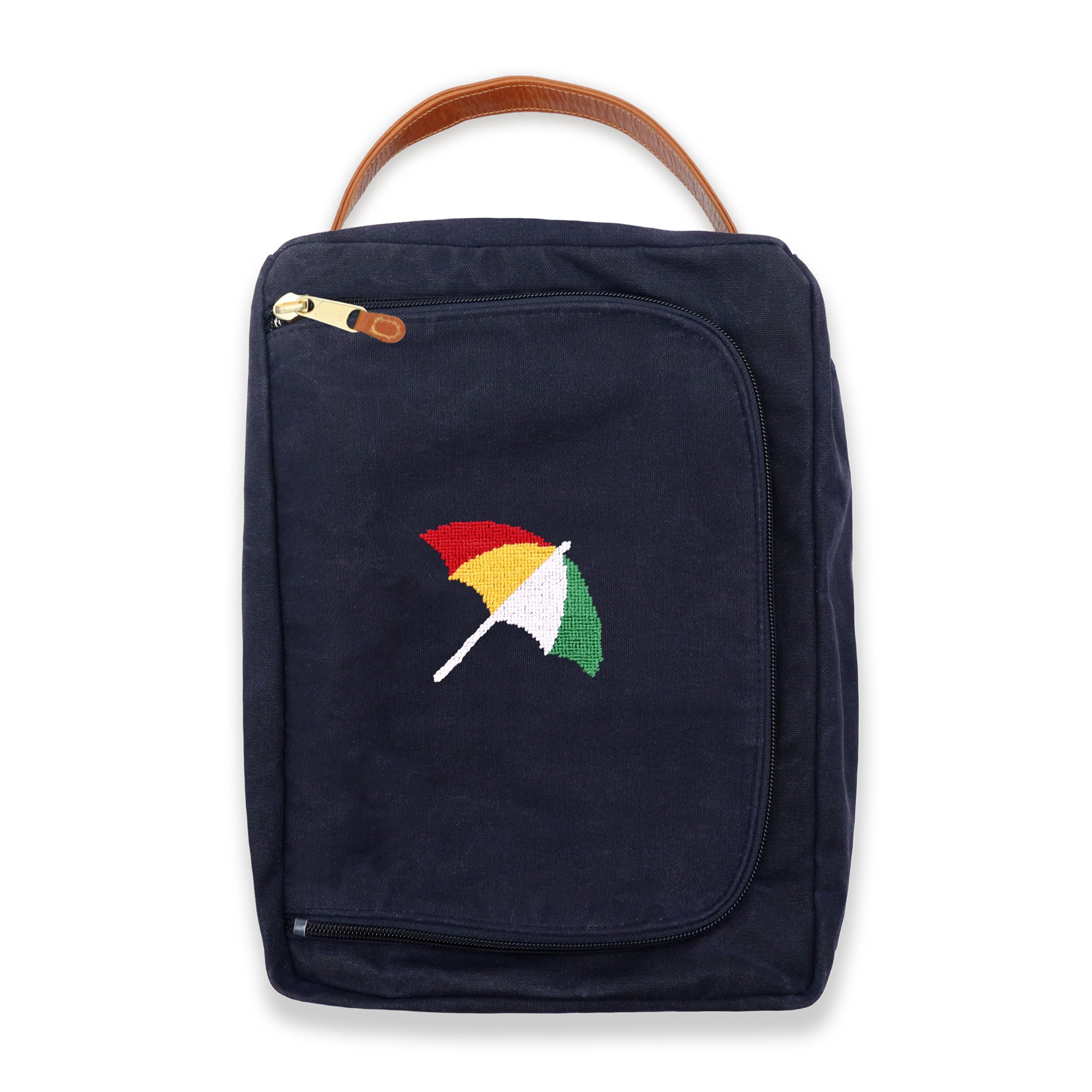 Arnold Palmer Umbrella Shoe Bag (Navy Waxed Canvas)