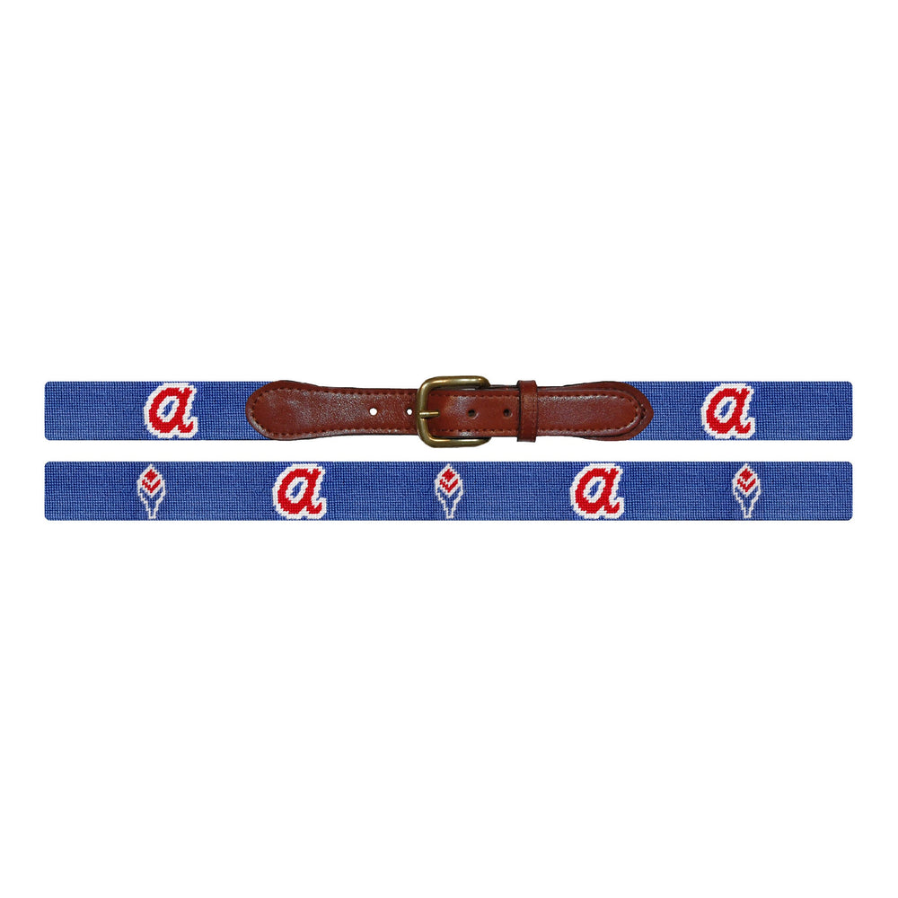 Monogrammed Atlanta Braves Cooperstown Belt (Royal Blue)