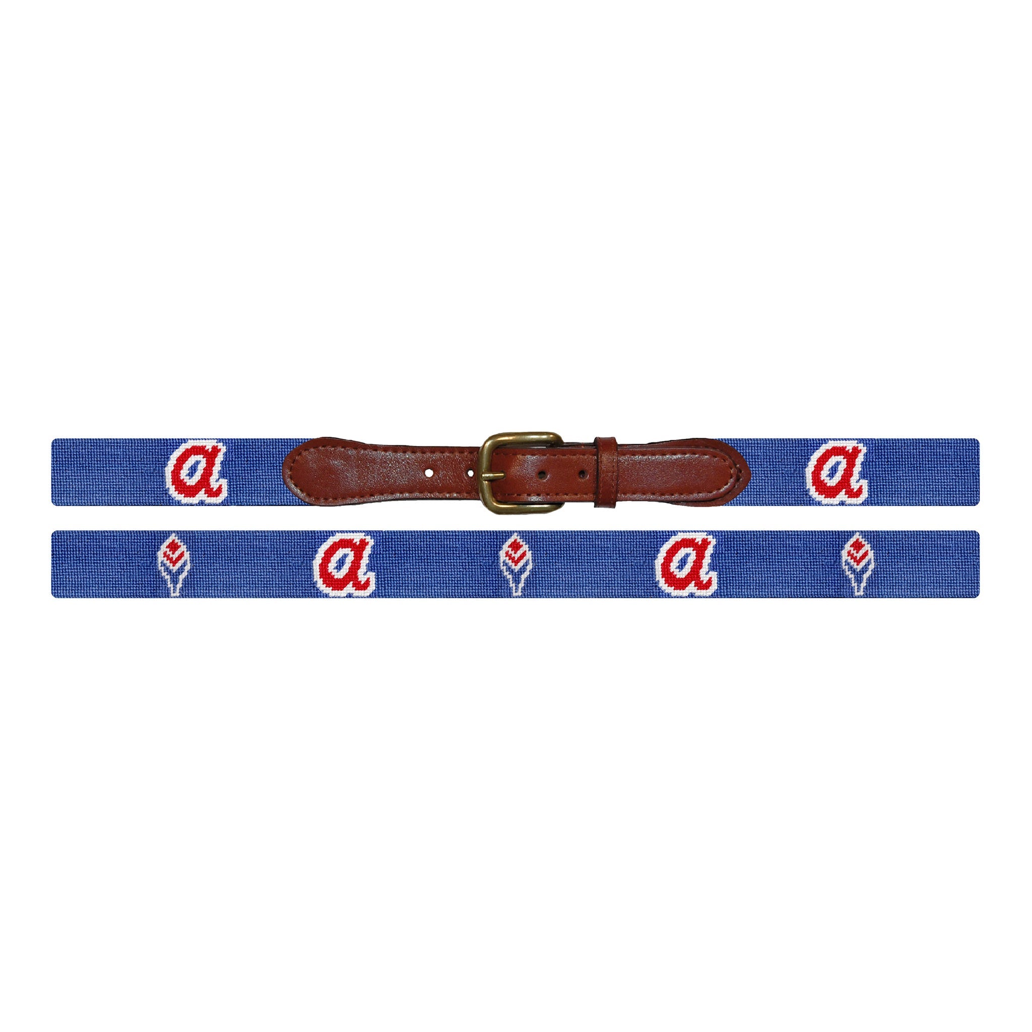 Monogrammed Atlanta Braves Cooperstown Belt (Royal)
