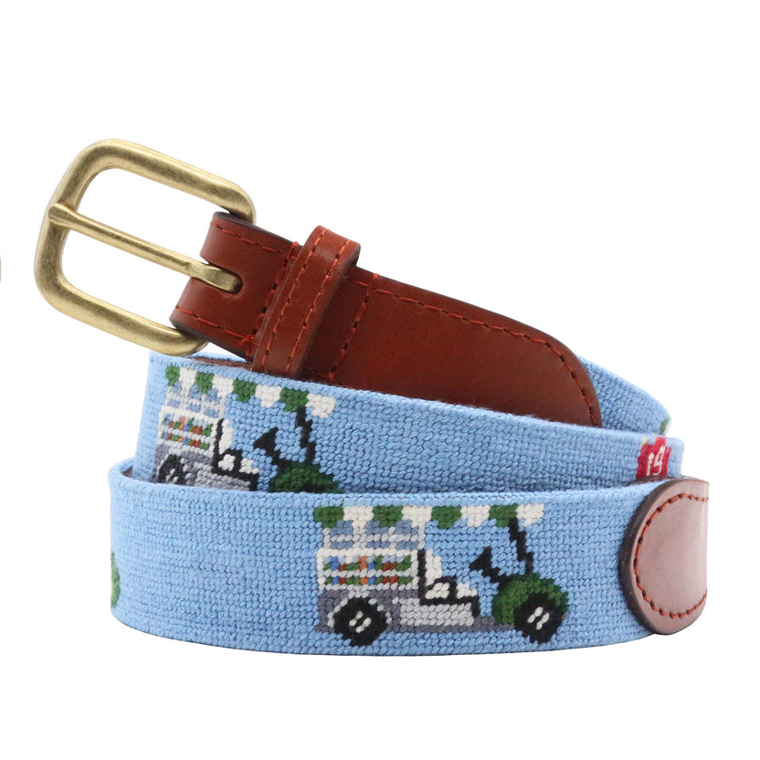 SMATHERS & BRANSON Size 40 Blue Embroidered Belt main image 1