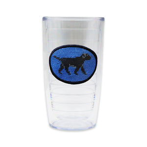 Black Lab Walking Tervis Tumbler (Blueberry)