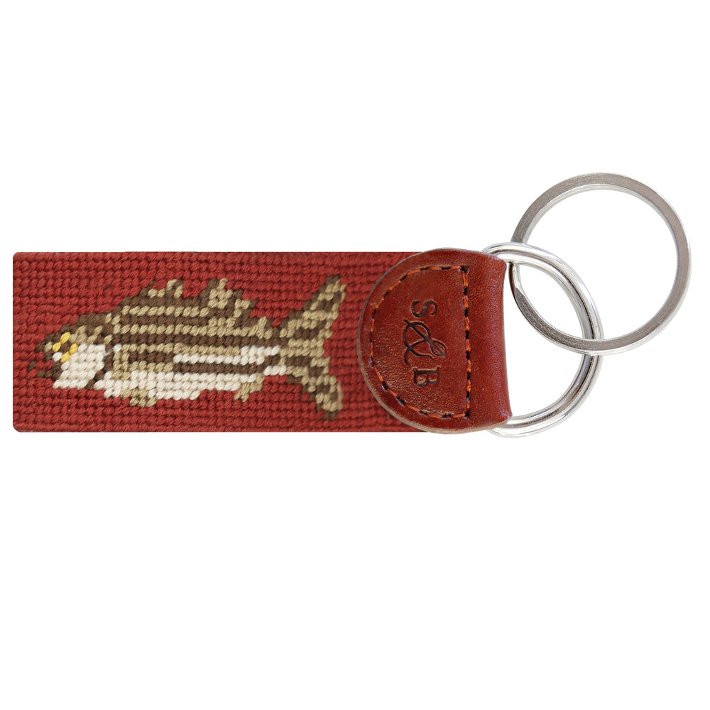 Bluefish and Striper Key Fob (Rust) (Final Sale)