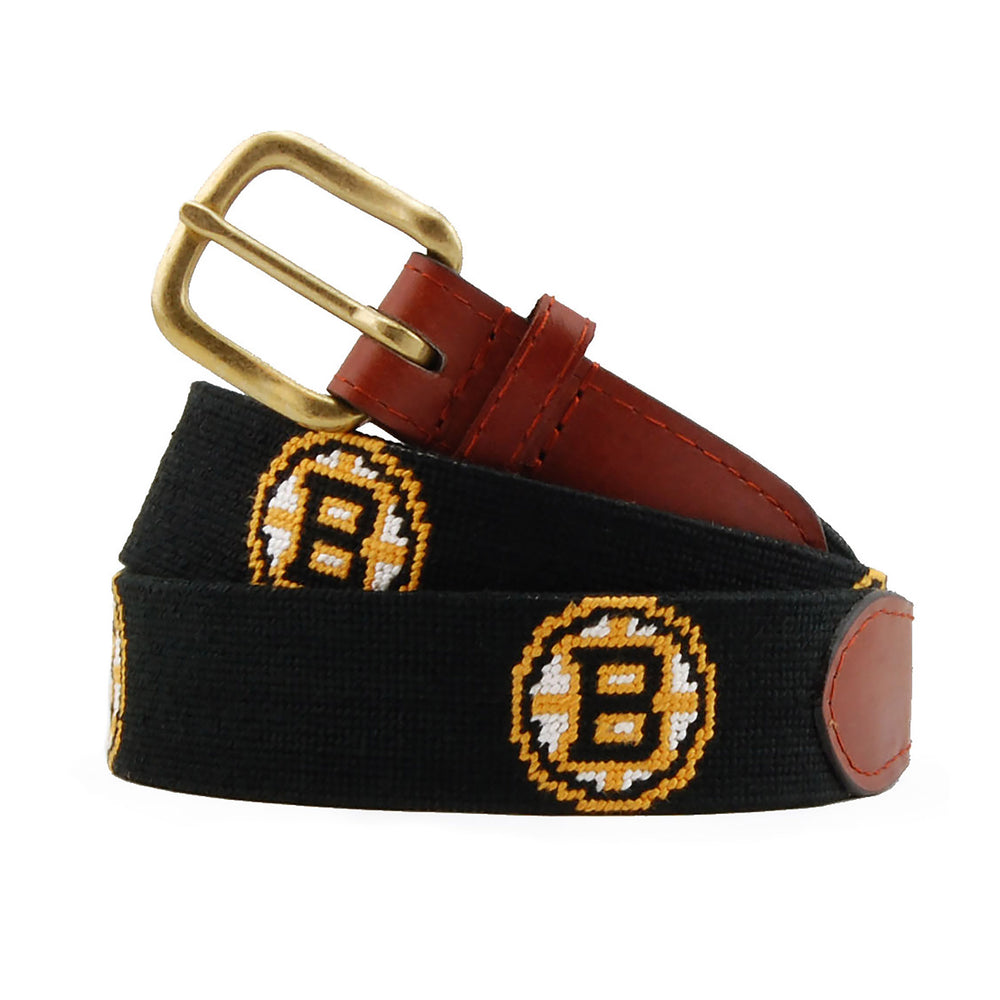 Monogrammed Boston Bruins Belt (Black)