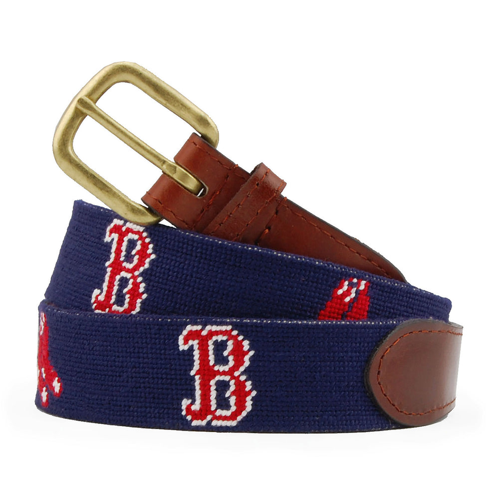 Monogrammed Boston Red Sox Belt (Dark Navy)