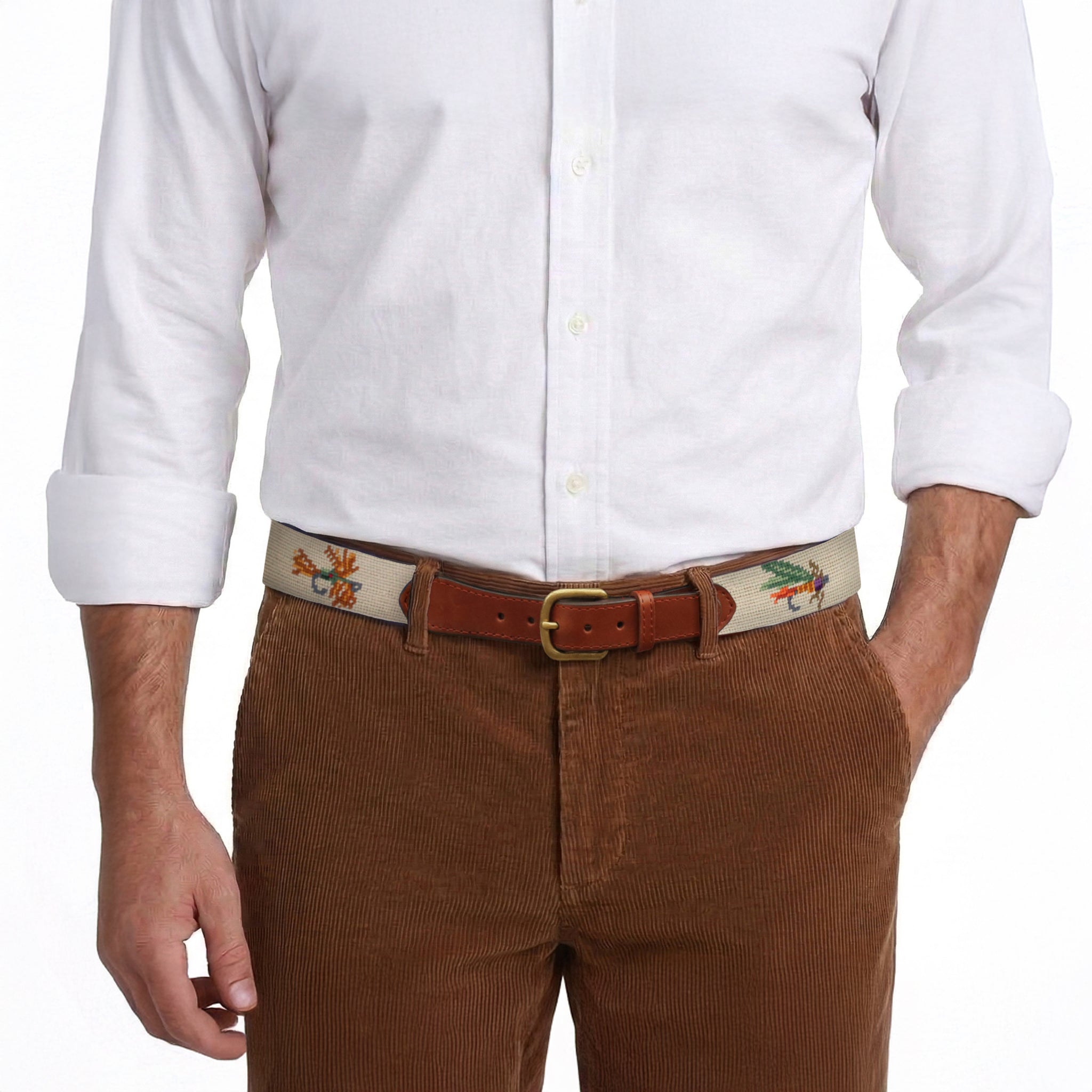 Fishing Flies Belt (Light Khaki)