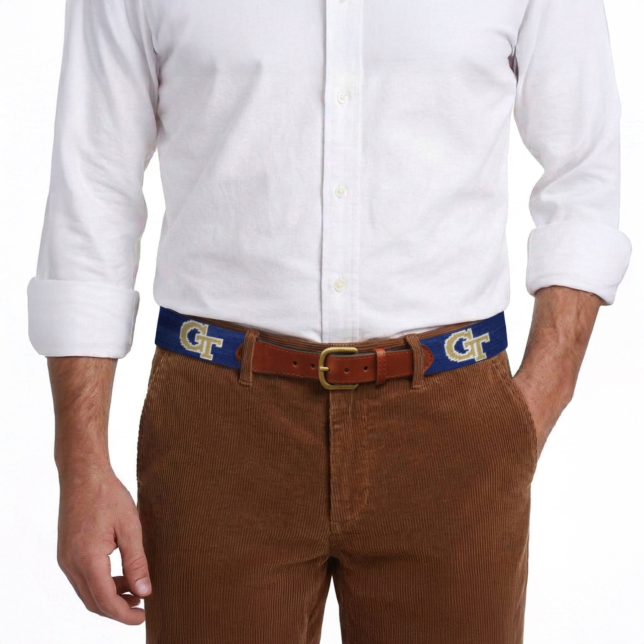 Georgia Tech Belt (Classic Navy) – Smathers & Branson