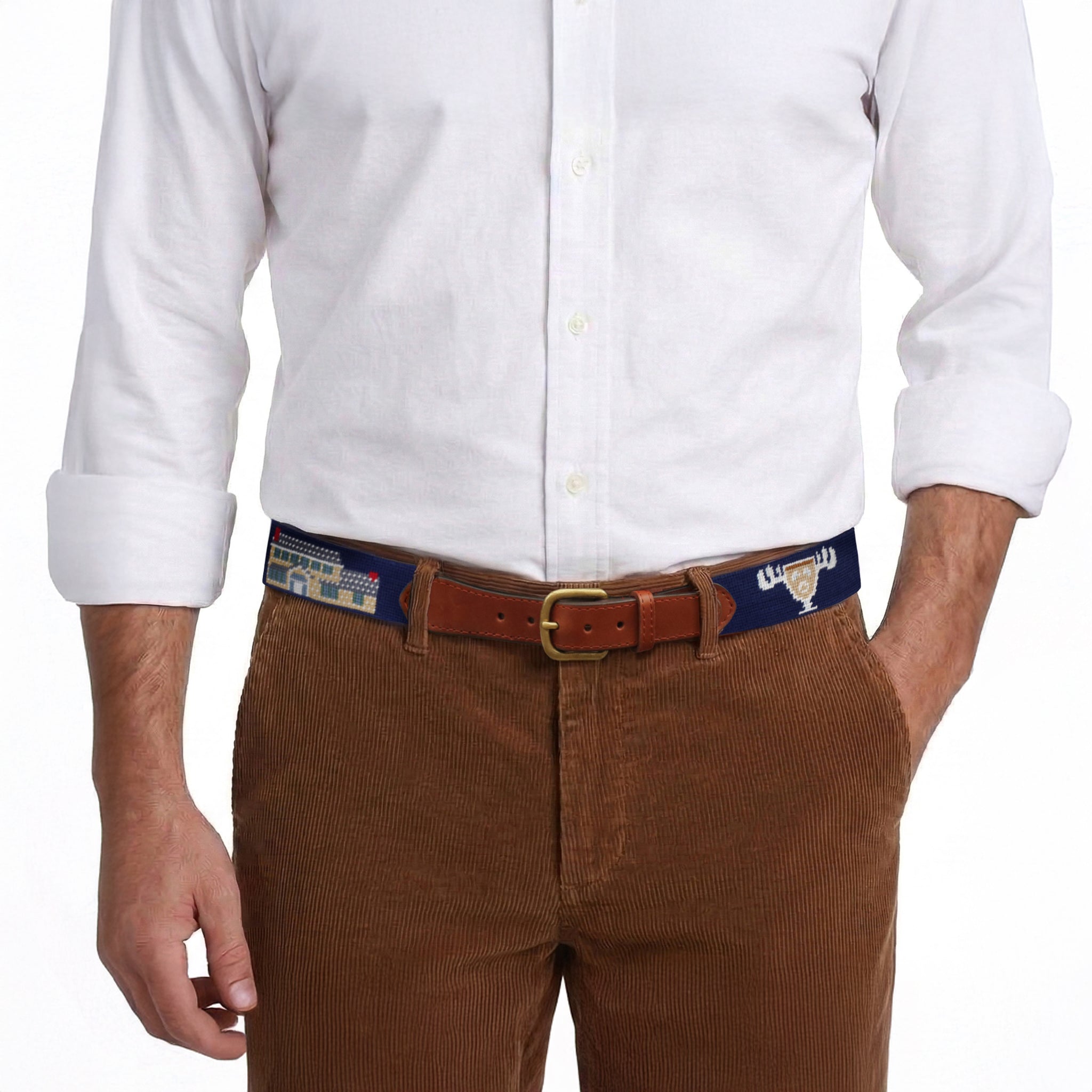 80s マクドナルド グリマス ヴィンテージ Raintree ベルトバックル Griswold Christmas Belt (Dark Navy) – Smathers & Branson