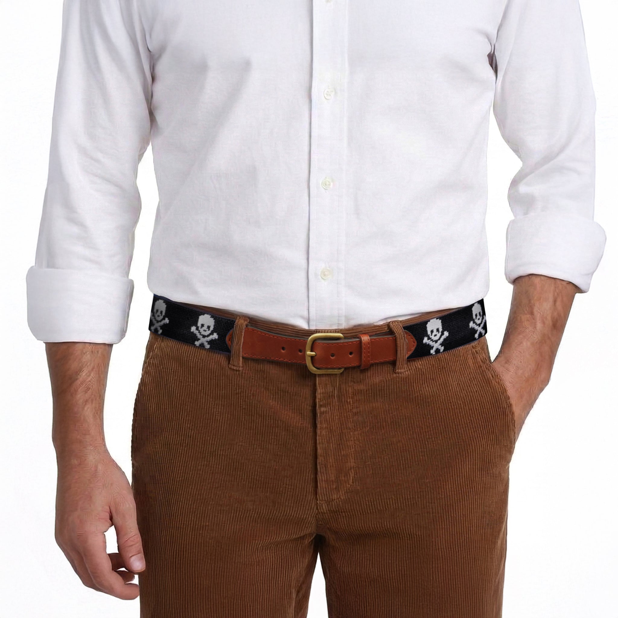 Jolly Roger Belt (Black) Smathers & Branson Jolly Roger Belt (Black) Smathers & Branson