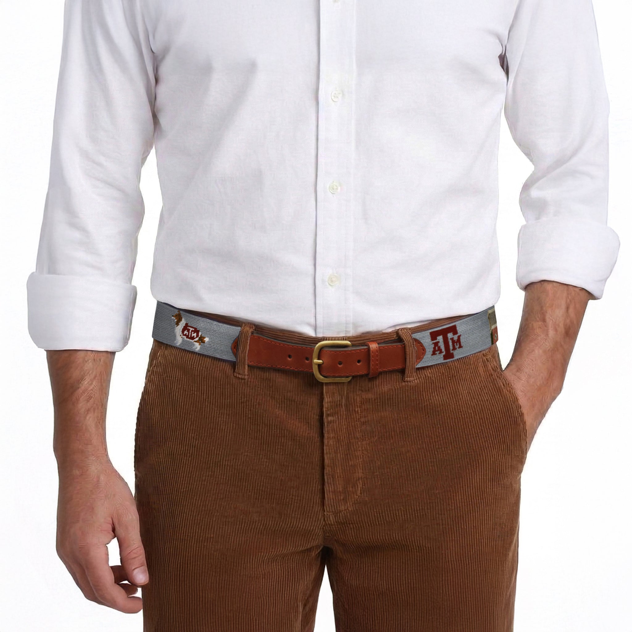 Texas A&M Life Belt (Grey)