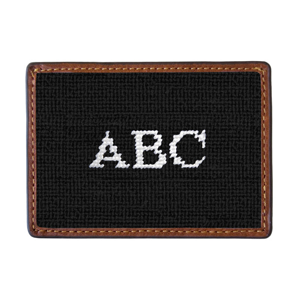 Monogrammed Card Wallet