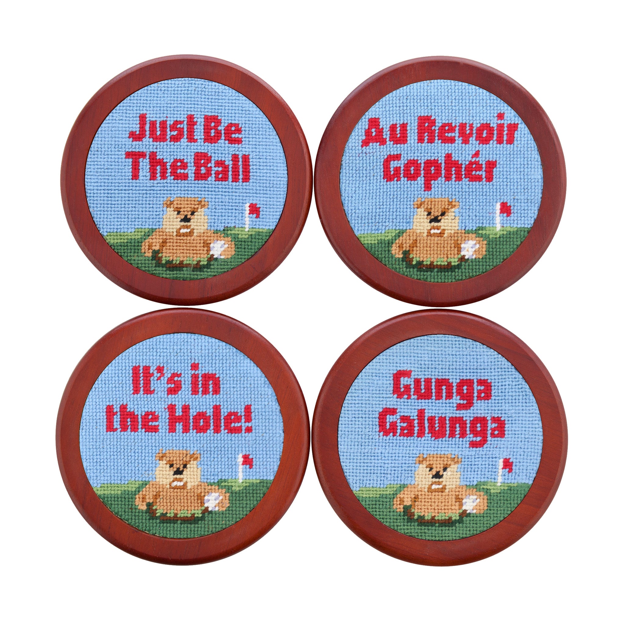 Gopher Golf Coasters (Final Sale)